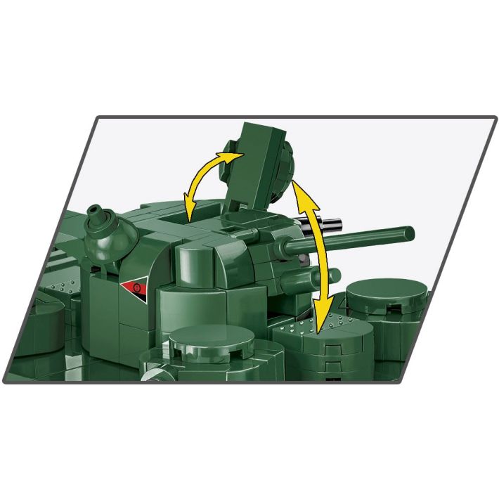 Set Costruzioni COBI Vickers A1E1 Independent Heavy Tank – Collezione The Tank Museum – 887 Pezzi In Scala 1:35 - 3